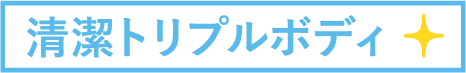 清潔トリプルボディ