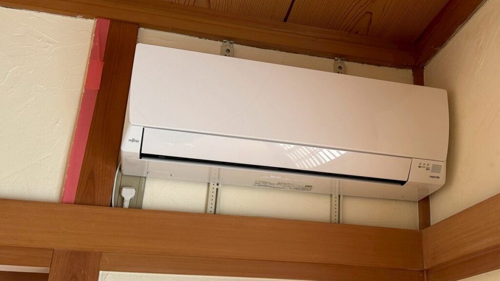 福山市・エアコン交換工事事例｜20年使用の霧ヶ峰から富士通ノクリアへ (1)
